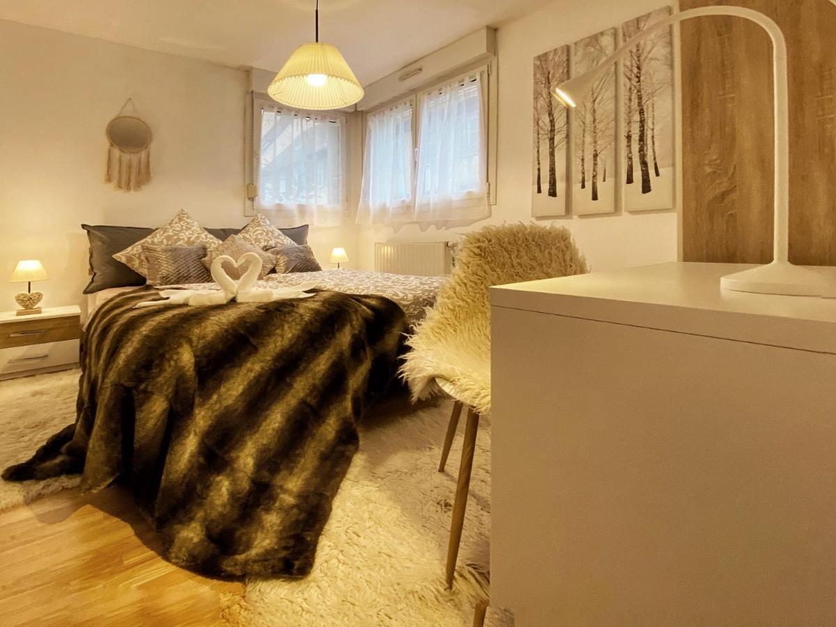 Centre Ville Au Calme , Parking Prive Interieur Car Et Bike 萨维尔纳 外观 照片